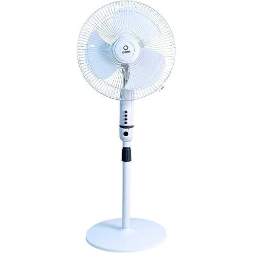 Omen Changing Lives 400mm Pedestal cum Table Fan | ISI Certified | 2200 RPM Copper Motor | 3-Speed Settings | Adjustable Tilt & Oscillation| Powerful Airflow for Home & Office | 2-Year Warranty