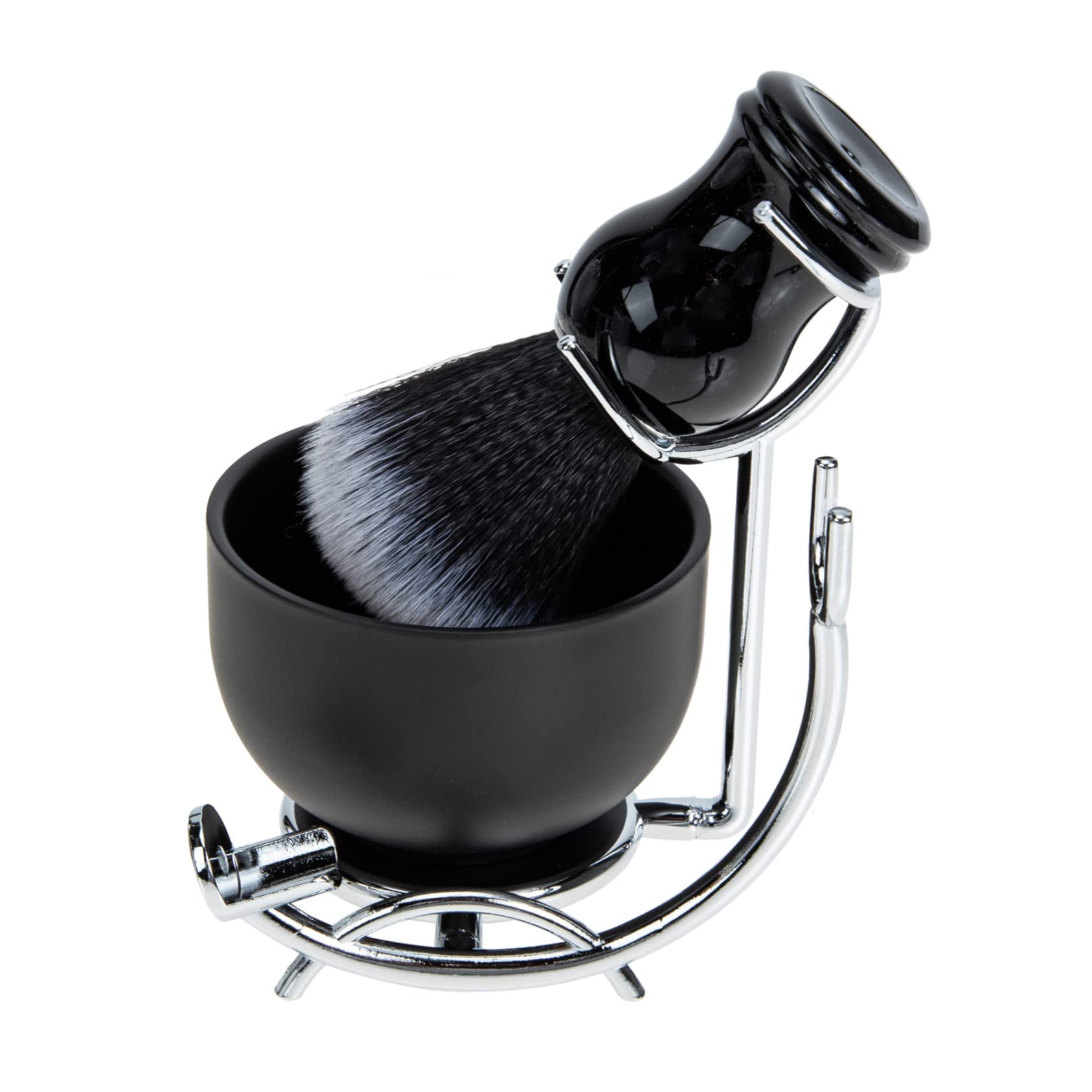 BESTYASH 1 Set Shaving Kit with Barber Brush Shaving Mug Bowl for Men Natural Bristles for Soft Beard Comfortable Experience for Goatee Styling ?????