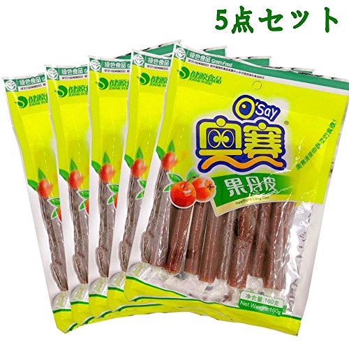 奥赛果丹皮 サンザシのお菓子 山査子お菓子 160g×5点