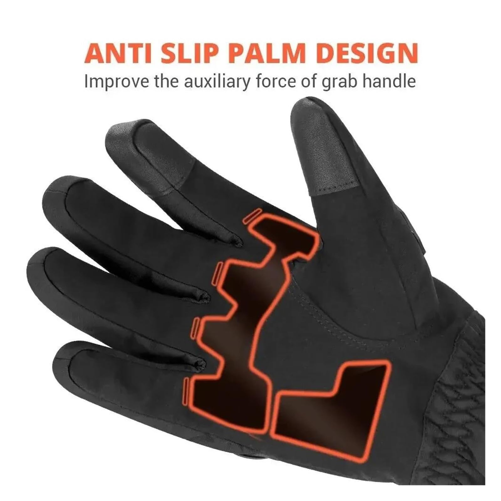 Guantes de Moto Guantes De Moto Unisex para Invierno Resistentes Al Viento Cálidos E Impermeables