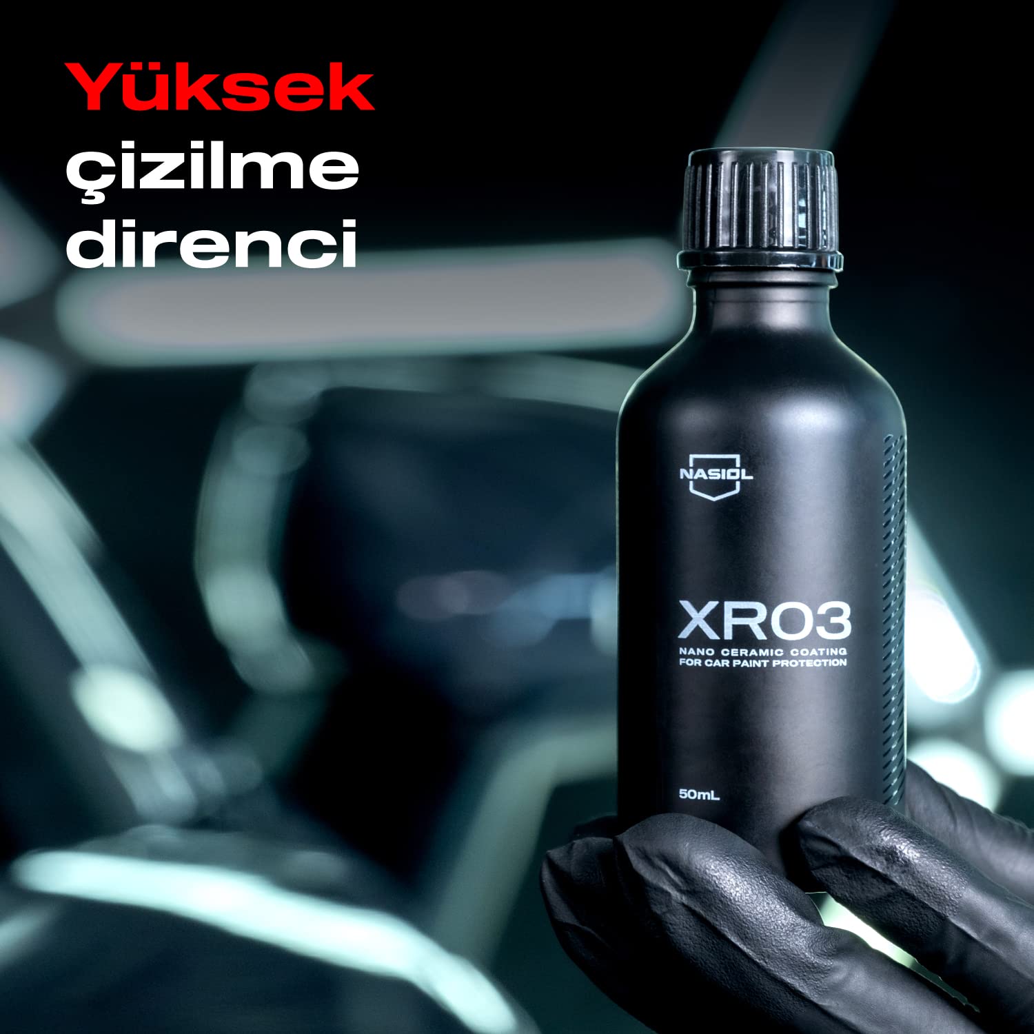 Nasiol XR03 Araç Nano Seramik Kaplama Ve Boya Koruma-50 Ml-1,5 Yıl Etkili-Profesyonel Bakım,Oto Detailing Kiti, Araba Cila,Boya Parlatma, Hidrofobik Nano Koruma
