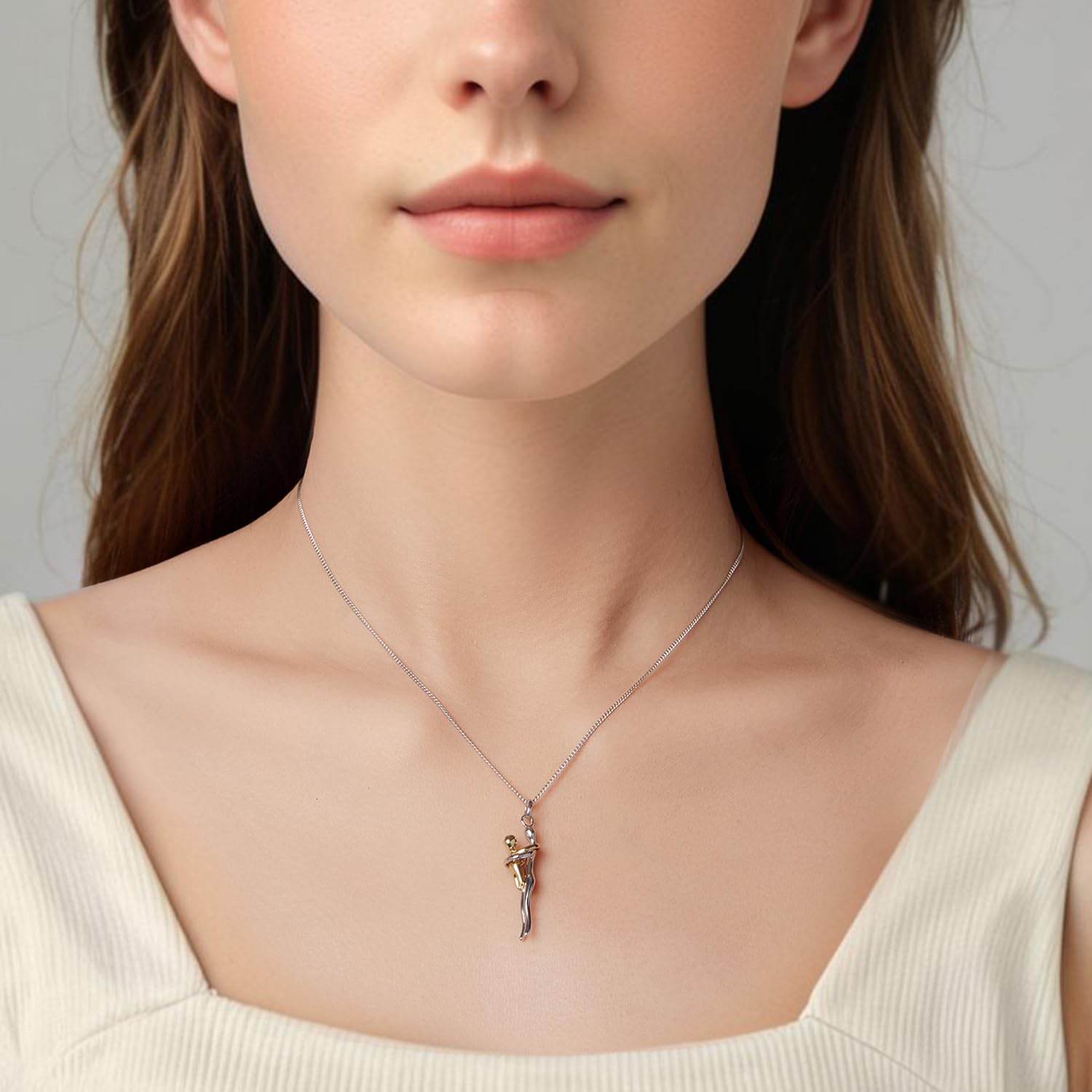 Collar de plata de ley 925 para el día de la madre para mujer