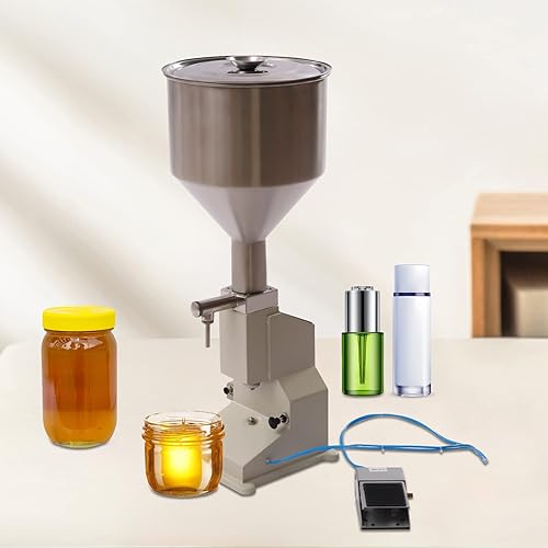 Miniatura 4 de Máquina de llenado manual de líquidosMáquina de llenado neumática Máquina de llenado de botellas de acero inoxidable Llenadora de botellas 0.2-1.7