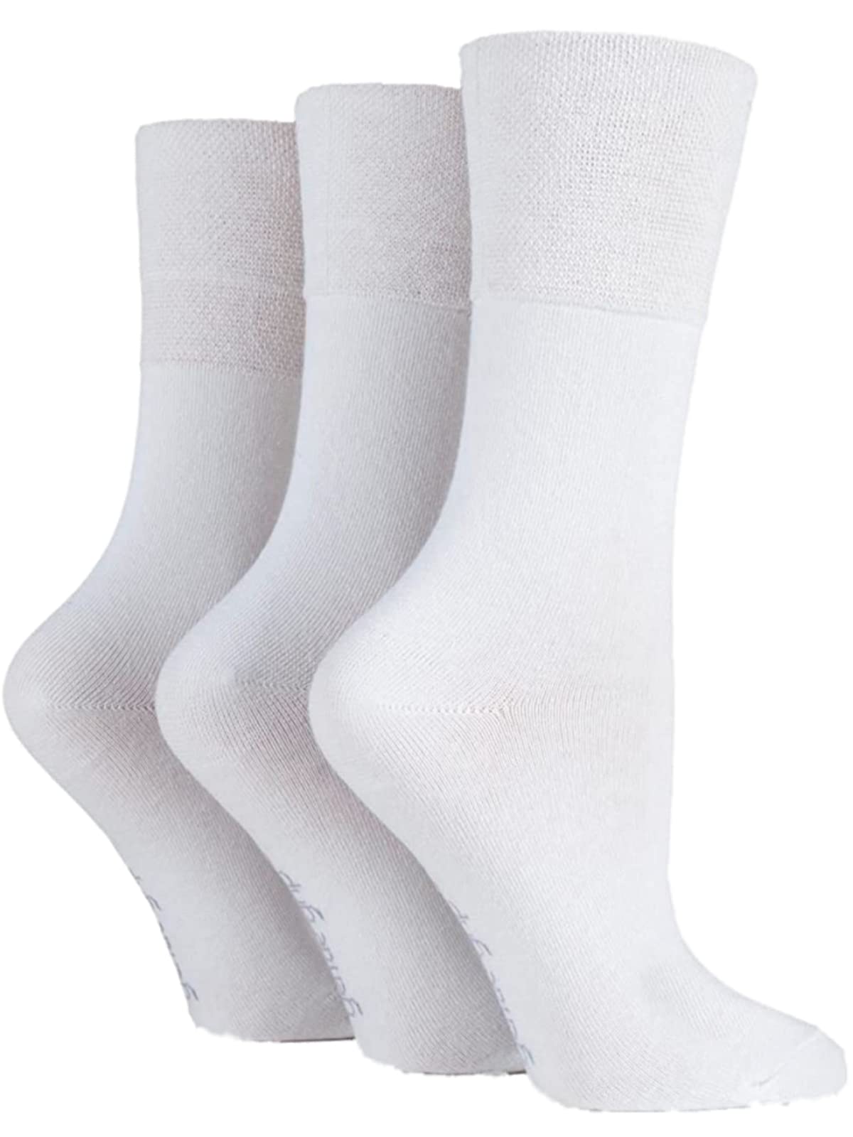Sockshop Men's White (6 Pairs) Sock Shop Diabetic Socks Somrd White X 6