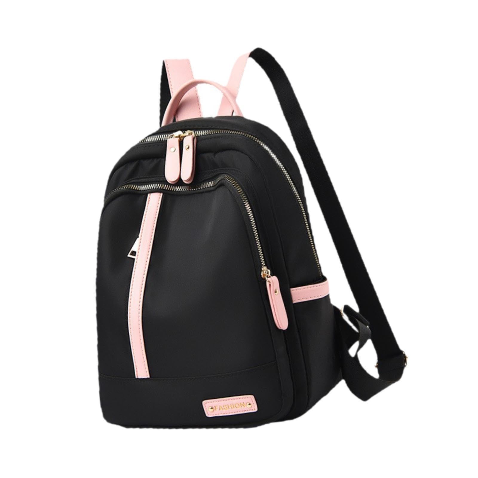 nivaa Womens Backpack College School Backpack for Outdoor Activities Trip Shopping Black-picture-37