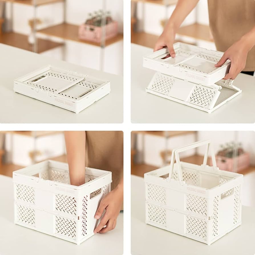 Neighborhood folding basket 収納　カゴ Amazon｜折りたたみ コンテナ 収納ケース バスケット 収納