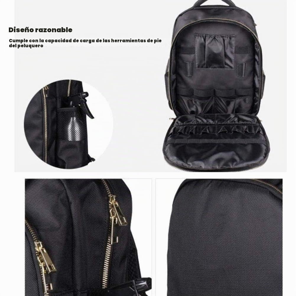 Mochila de barbero, herramienta multifuncional para peluquería, bolsa de viaje para herramientas de maquillaje, organizador para tijeras Clippers, mochila portátil