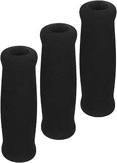 ABOOFAN 3pcs Cane Grip Replacement Cane Grip Foam Cane Handles Grip Replacement Offset Walking Cane Handle Black