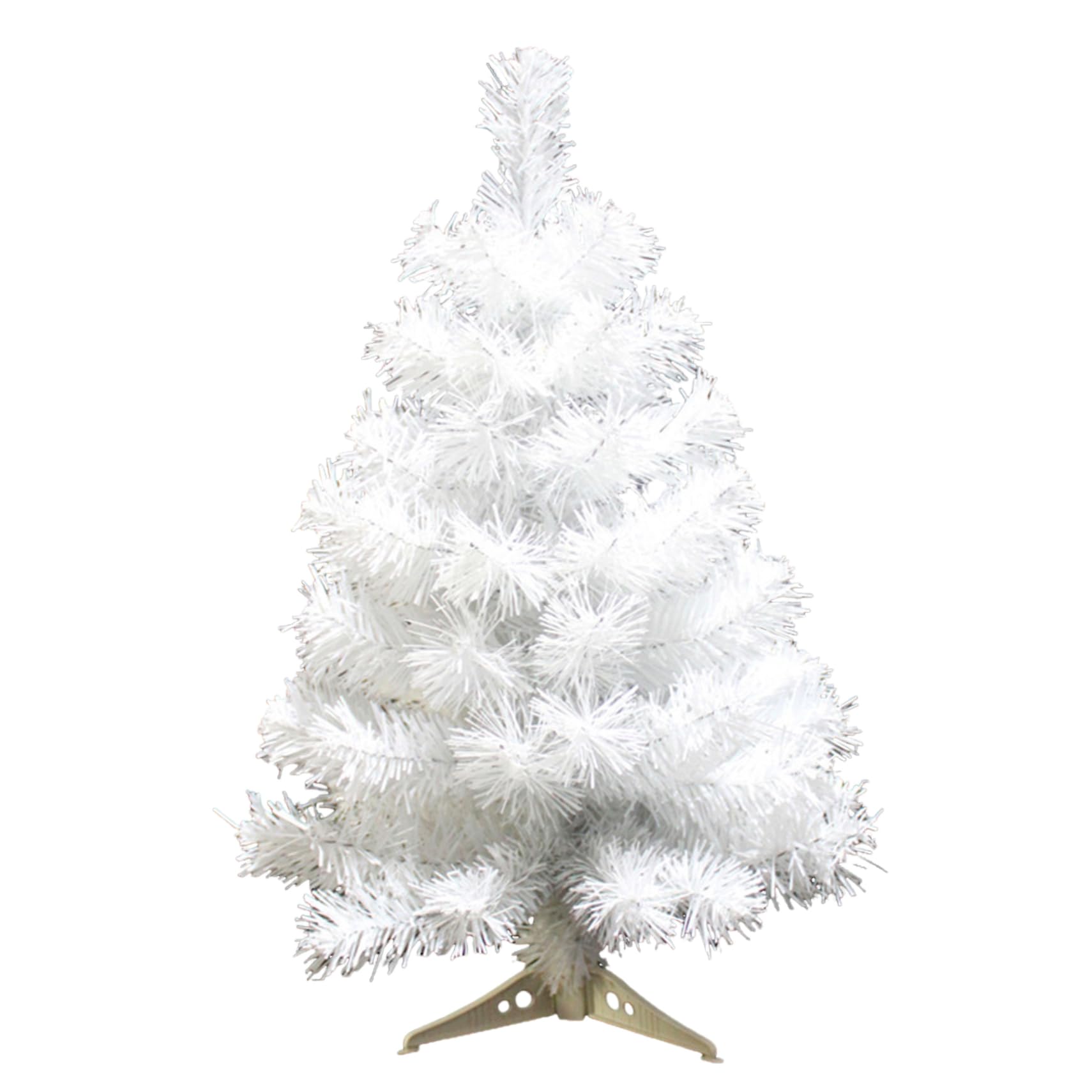 Árbol de Navidad pequeño con soporte estable y ramas de PVC desmontables
