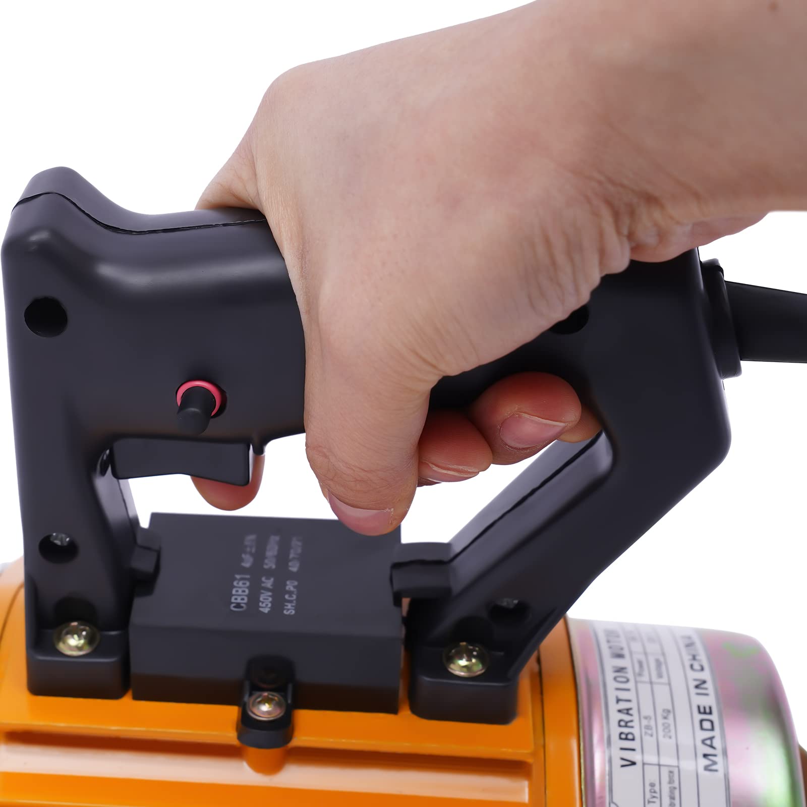 Piccolo vibratore elettrico monofase, piatto per calcestruzzo, piccolo vibratore per calcestruzzo, 250 W, 3500 giri/min, per riparazione del pavimento in cemento e compensazione delle pendenze del