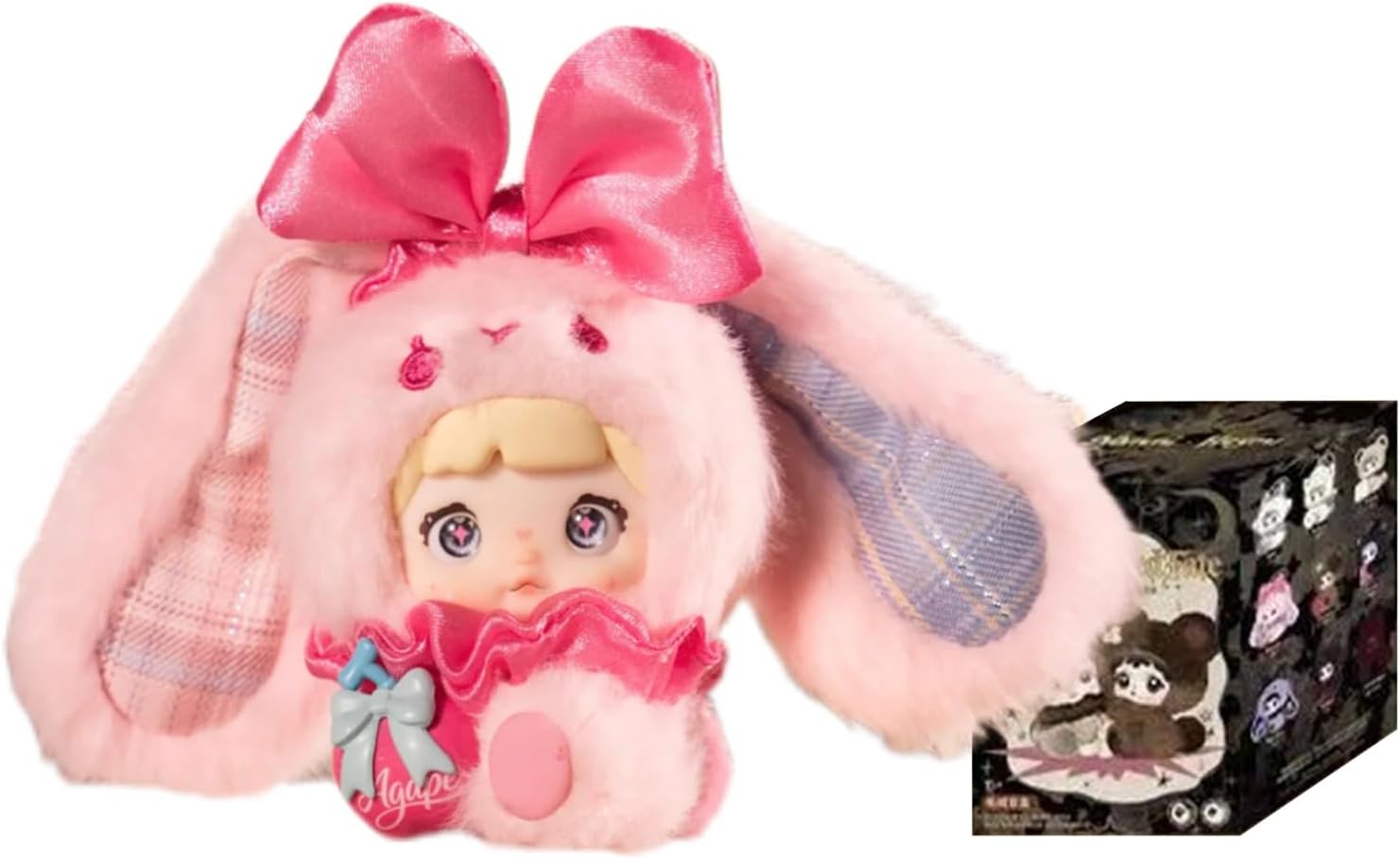 CALEMBOU Vinyl Plush Blind Box, Nommi × Heymi The Entwined Fate Series Soft Stuffed Keychain, Cute Collectible Plush Pendant for Backpack Bag Decoration, Birthday Christmas Gift, Random 1 Box