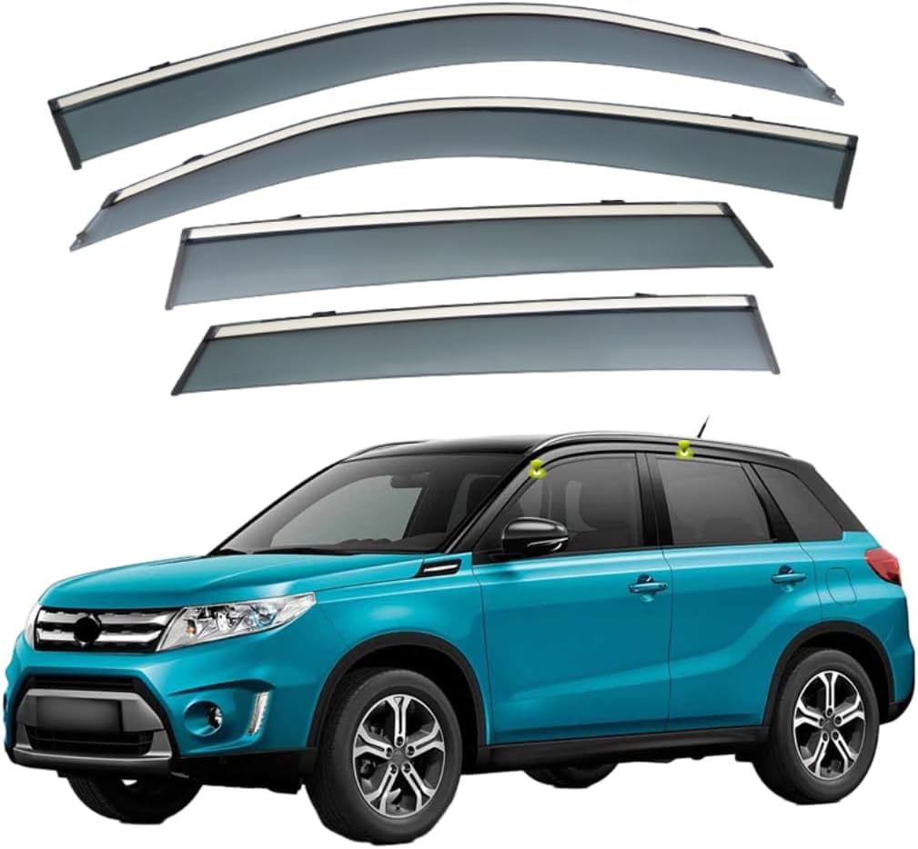 PANXUC Car Wind Deflectors for Suzuki Vitara MK4-LY 2015-2021, Side Window Wind Rain Deflector Window Visor Sun Rain Guard Smoke Guards