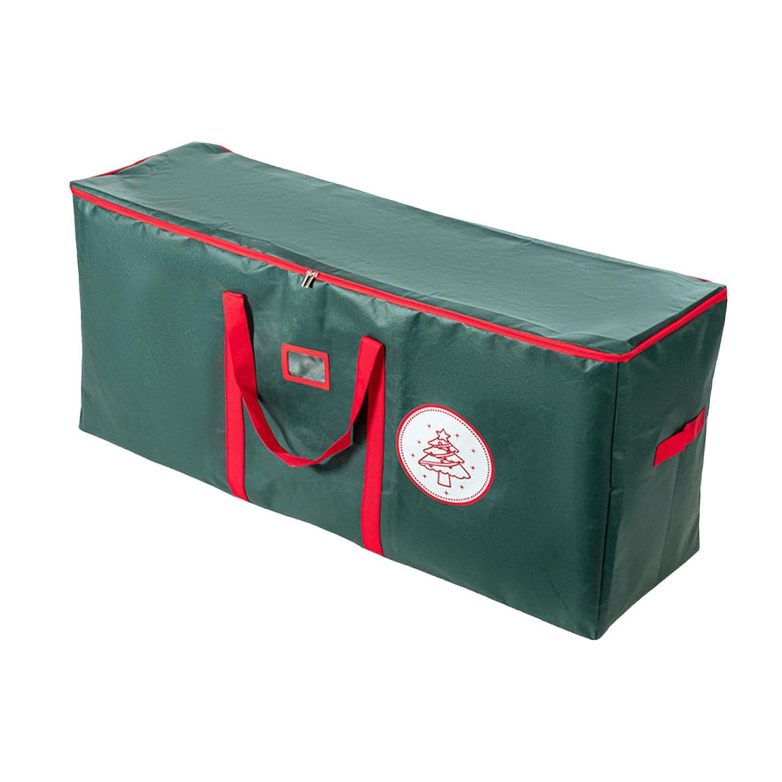 Yajuyi Borsa Porta Albero di Natale Custodia Organizer Contenitore Maniglie Rinforzate Materiale Impermeabile Salvaspazio Adatta a Utilizzo Familiare Garage, Verde