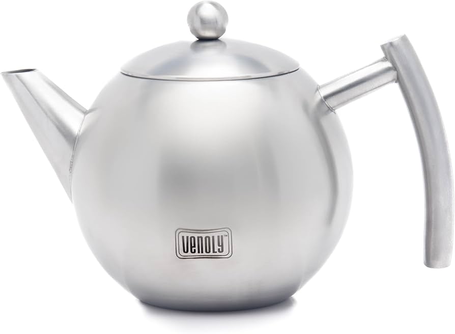 Amazon.com | Venoly Stainless Steel Tea Pot With Removable Infuser