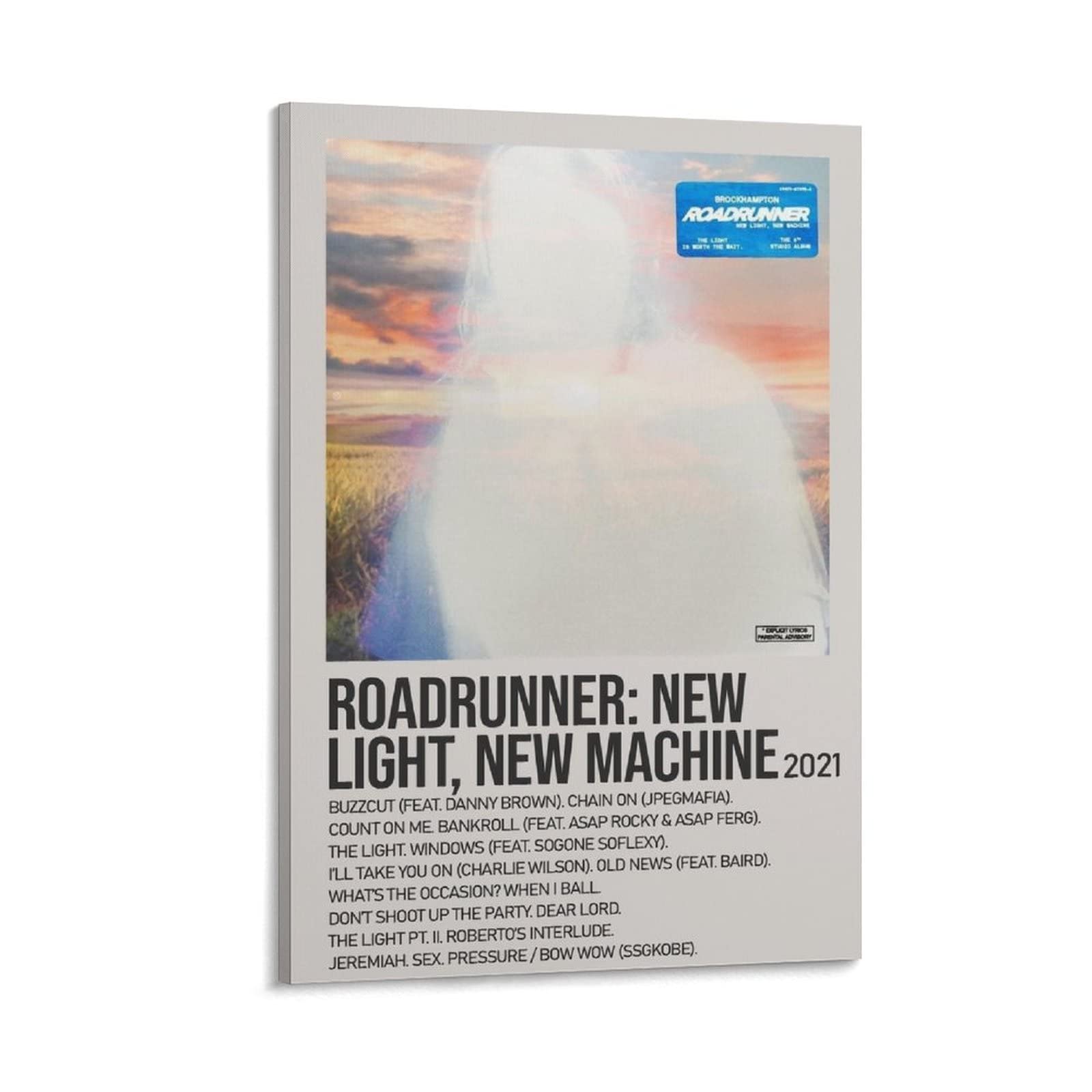 Roadrunner New Light, New Machine By Brockhampton Canvas Poster Wall Art Decor Print Picture Paintings for Living Room Bedroom Decoration Frame-style20x30inch(50x75cm)