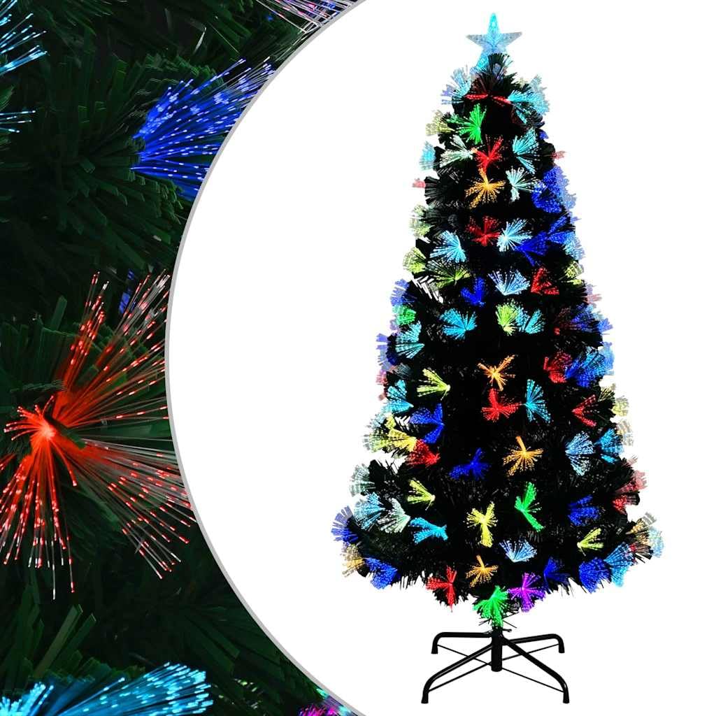 Künstlicher Weihnachtsbaum 120 cm Grün, PVC, Art Deco Design, Mehrfarbige LED-Lichter, Für Innen- & Außenbereich, USB-Stromquelle, 60 x 60 x 120 cm