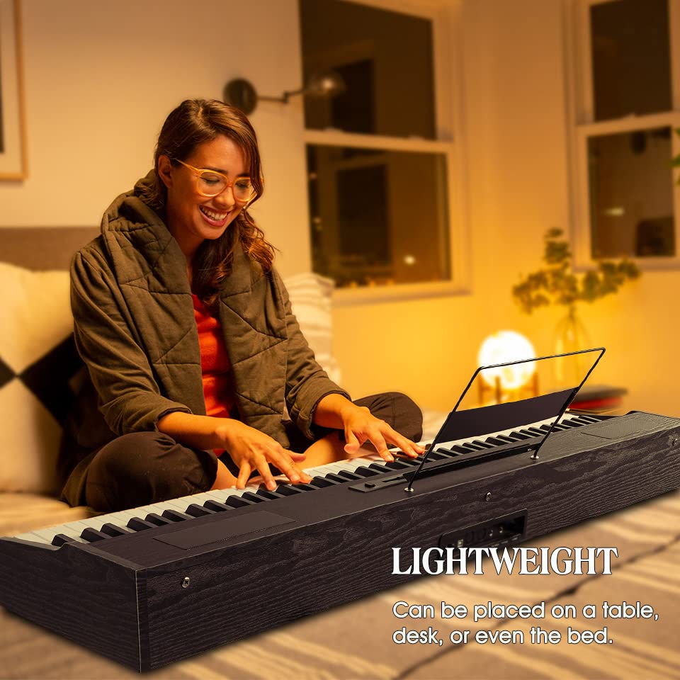 MUSTAR 88-Key Digital Piano with Bluetooth & Weighted Keys - Image 2