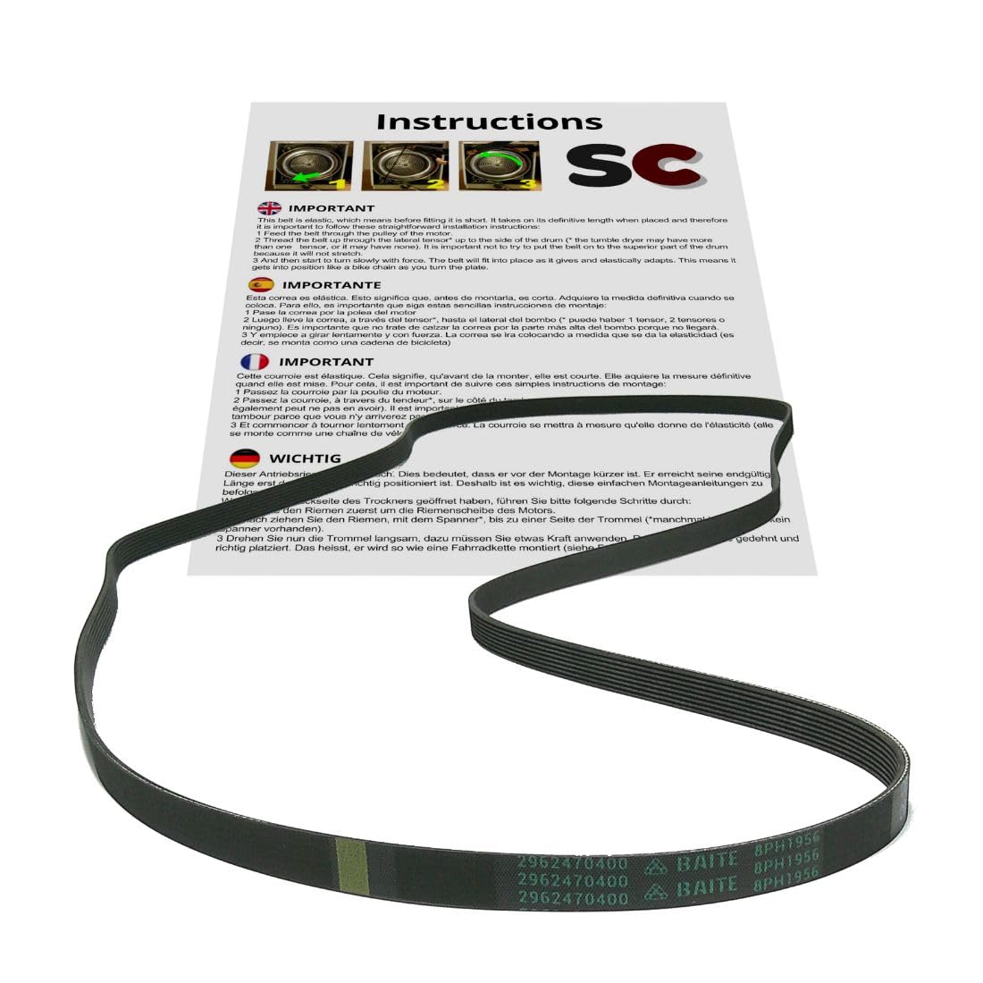 Sc Solocorreas - 8Ph1956 2962470400 Dryer Belt