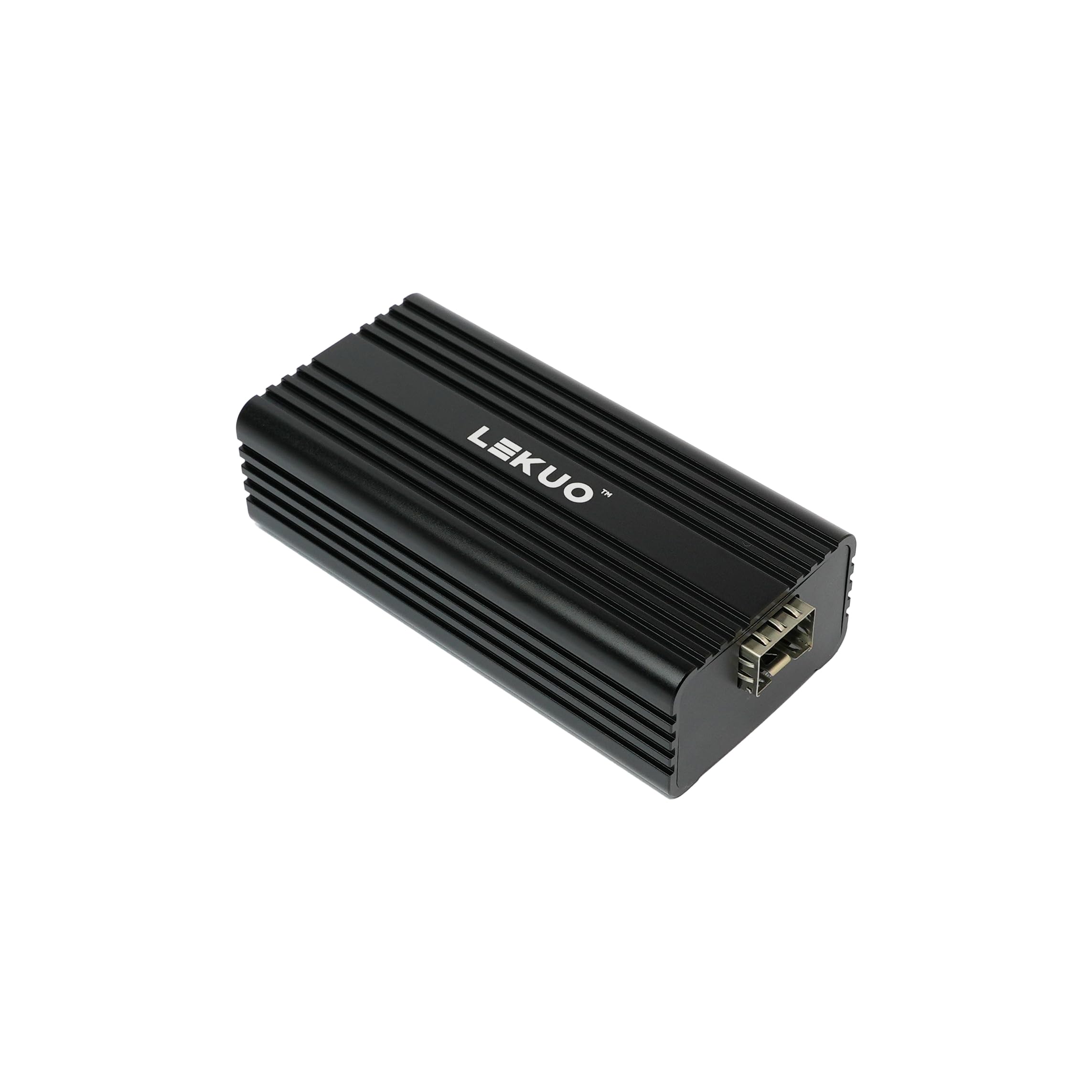 Adaptateur réseau USB 4.0 Type-C vers port SFP+ 10 Gigabit - USB-C vers 10 GbE pour USB4/Thunderbolt 3/4/5, boîtier en aluminium, alimenté par bus, rétrocompatible avec les réseaux multi-Gigabit