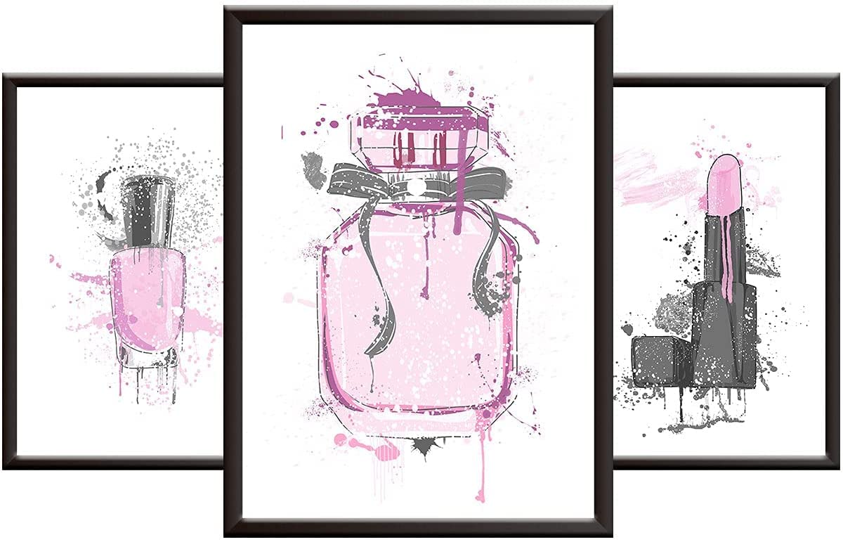 UniqueTown® Beauty Product Wall Art Inspirational Positive Poster on Canvas for Home Office Unframed