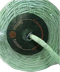 Fio Malha Residual Cotton Fiorescer, 92% Algodão 8% Elastano (Tons Verde Menta)