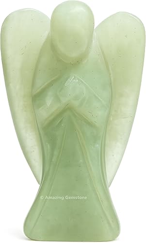 Miniatura 23 de Amazing Gemstone Ángel de Ojo de Tigre - Ángel de Cristal de Ojo de Tigre y Figurillas de Ángel Guardián de Bolsillo de Cristal (4 pulgadas)