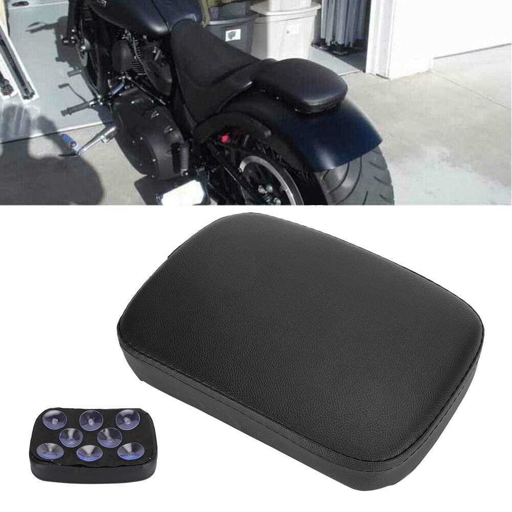 Coussin Siège Moto, Coussin Passager Arrière Universel 8 Ventouses Similicuir Confortable Absorption Chocs pour Conduite Sportive