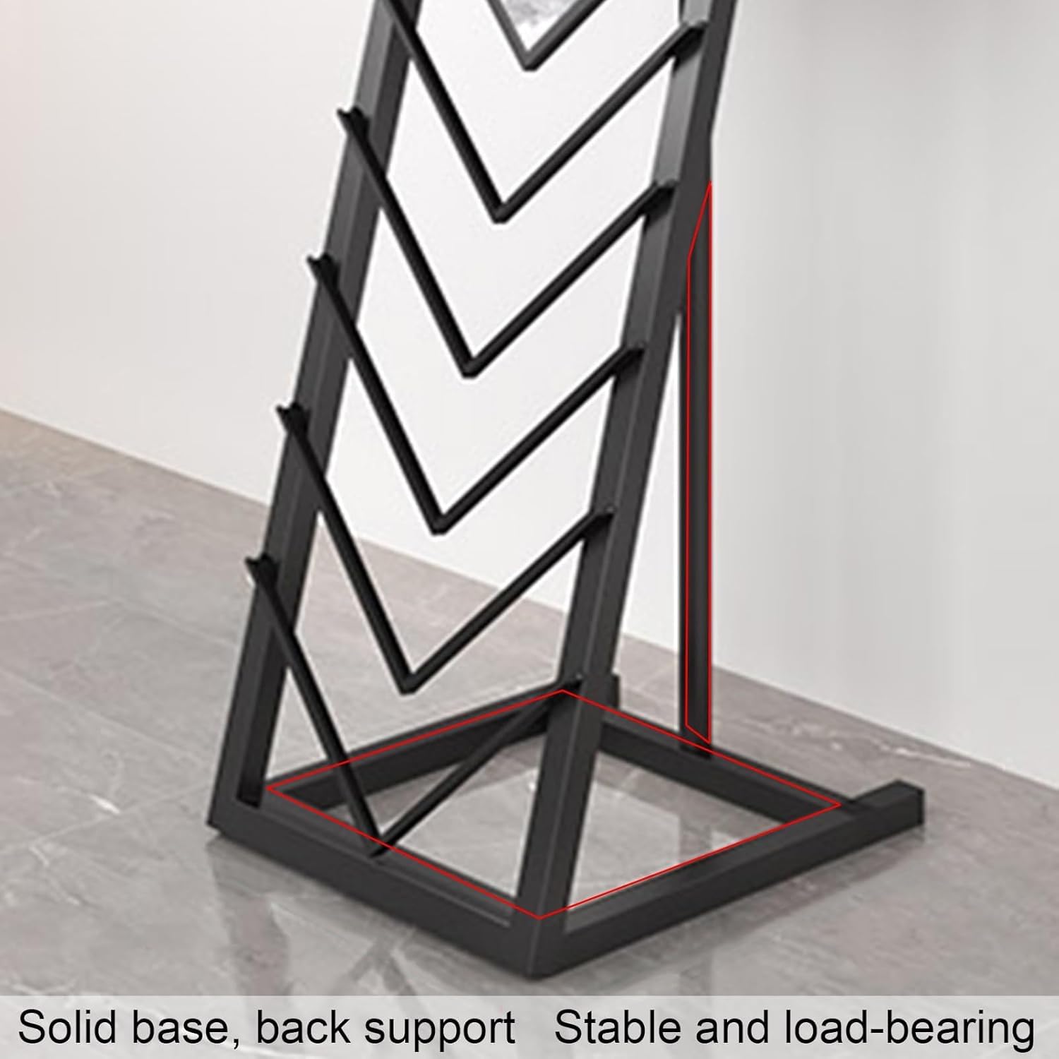 Scaffale mobile del campione della porcellana del banco di mostra delle mattonelle di ceramica per la mostra, scaffale dell'organizzatore del pavimento per i negozi, soluzione durevole della vetrina