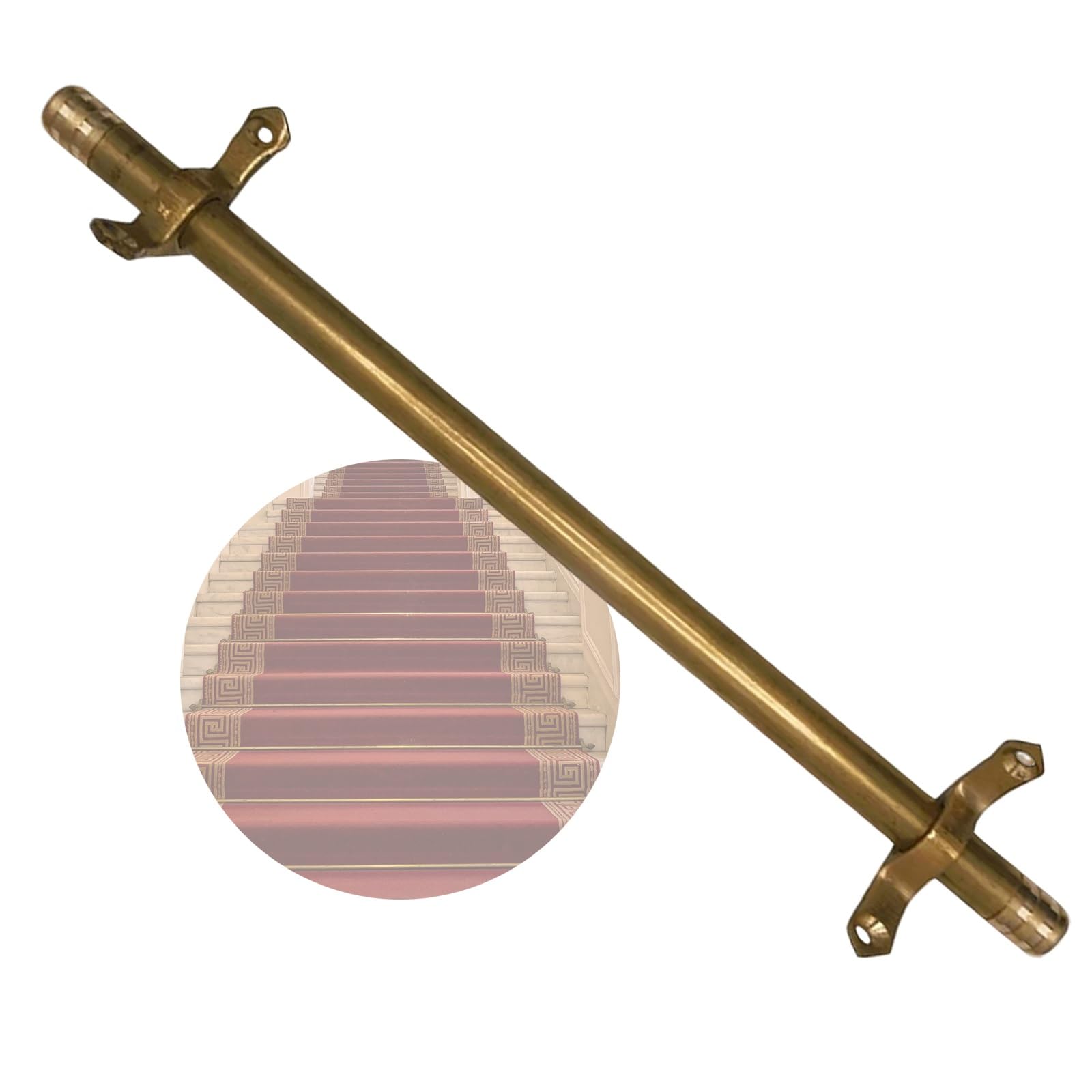 DFGHNBVC Adjustable Stair Carpet Rods, Heavy-Duty Pressure Poles For Secure Runner Fixing,10Pcs-46In(117Cm)