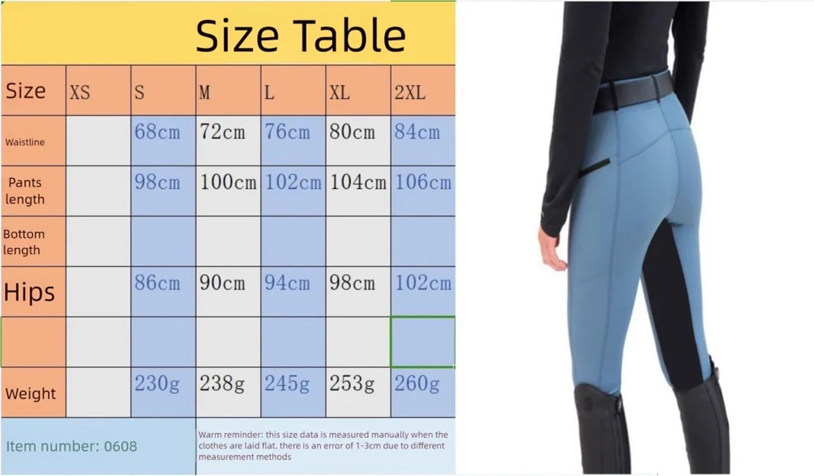 Reitleggings Reithose Slim Fit Stretch Patchwork Lässige Skinny Hose