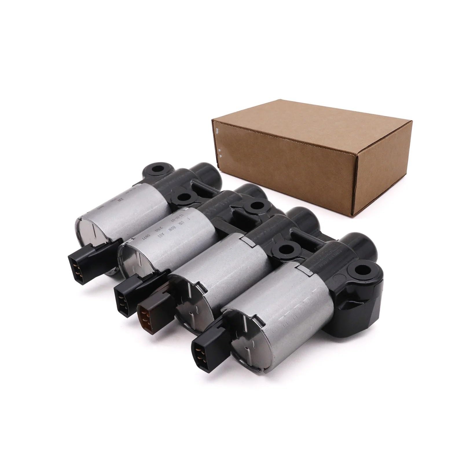 vanne commande électrovanne Kit de 4 électrovannes pour transmission automatique, compatible avec VW, SEAT, SKODA et boîtes de vitesses DSG à 7 rapports.