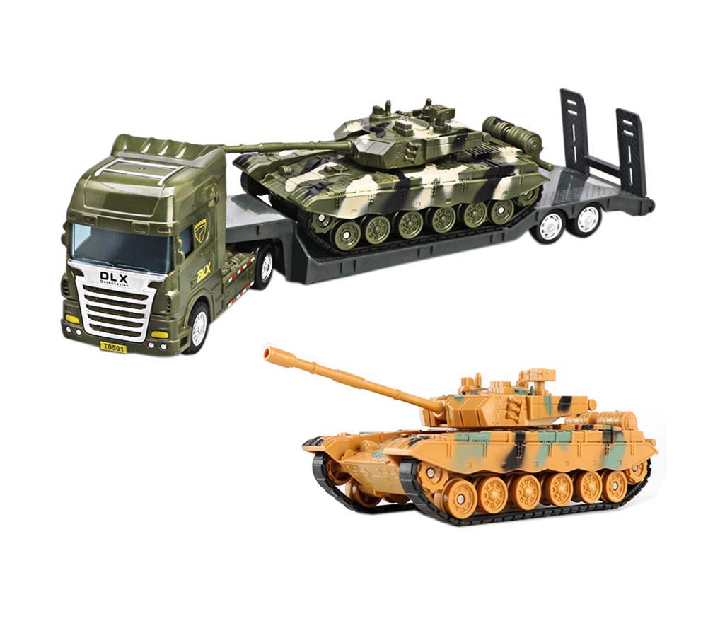 toy army trucks and tanks