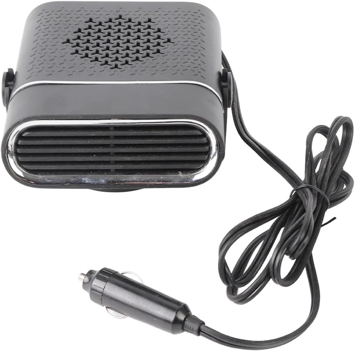 Calefactor Eléctrico Portátil para Auto 12V/24V con Rotación 360° y Función Ventilador