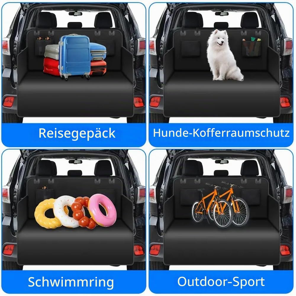 Kofferraumschutz Hund für Mercedes Benz V-Klasse W447 I 2014-2025, Kofferraumdecke Hunde mit Seiten und Ladekantenschutz Auto Kofferraum Hundedecke wasserdicht & Kratzfest