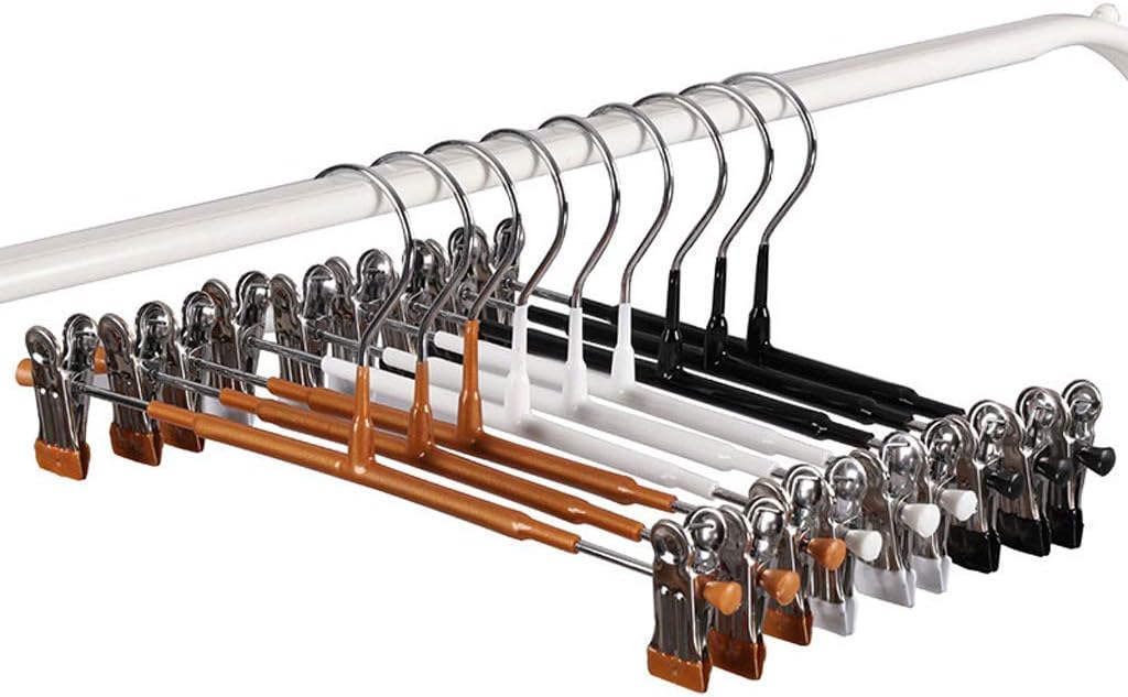 Drying Rack Hanger Multi-Function Household Pants Hanger Storage Underwear Skirt Clip Multi-Layer Pants Hanging Shelf Iron Hanger (Color : Gold) Shelf (Black) (Black)