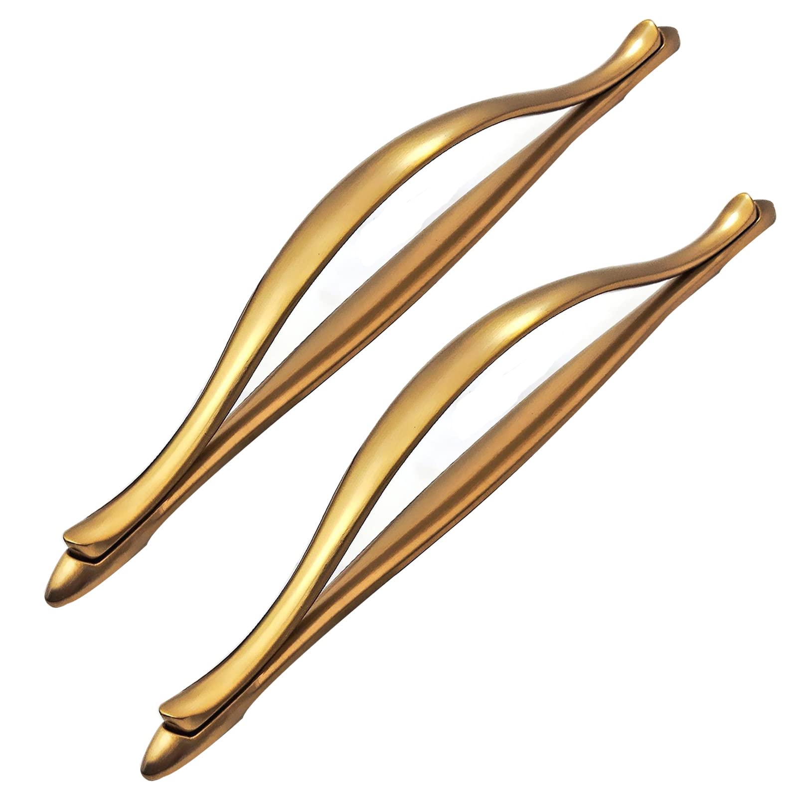 Niusabou F Bow Pulls Door Handles, Kitchen Cabinet Drawer Door Bow Pulls Zincy Handles 2 Pack 96-192Mm Screws Included(,Hole Distance 192Mm)