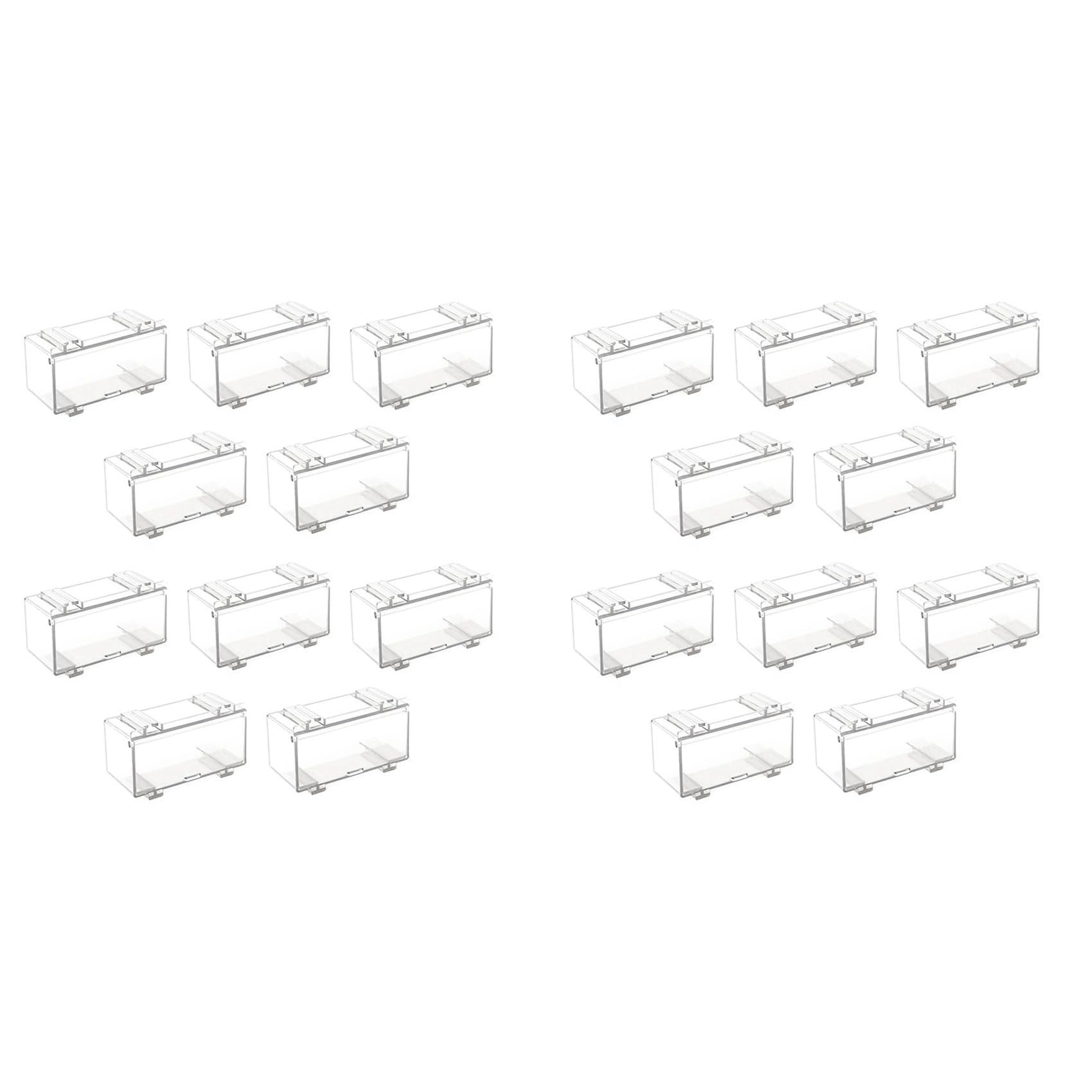 Vjsujehgy 20Pcs Clear Acrylic Display Case for Car Mold, Wheels Car Model Display Case Scale Wheel Display Case A