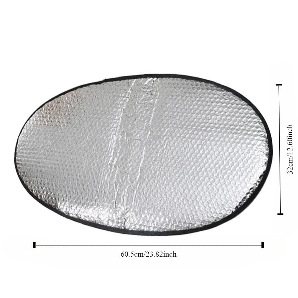 osłona termiczna Uniwersalny pokrowiec na poduszkę motocyklową z folii aluminiowej, izolujący ciepło, na siedzenie skutera, wodoodporny krem ​​przeciwsłoneczny(2pcs)