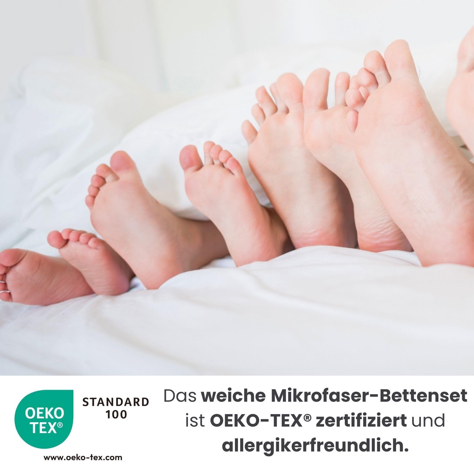 wometo 2er Bettenset - 2X Bettdecke 155x220 inkl. 2X Kissen 80x80 Oeko-TEX | Ganzjahres Steppdecke mit Kopfkissen versteppt, Made in EU (4-teilig)
