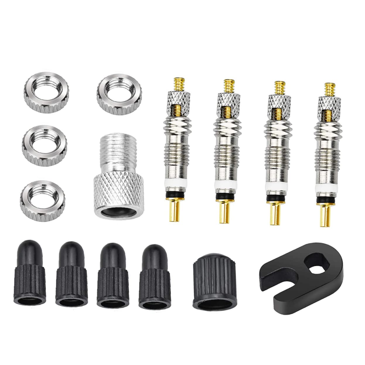 Yardwe 1 Set French Bike Valve Cores Tubeless Valves Stems Reliable Bike Accessories