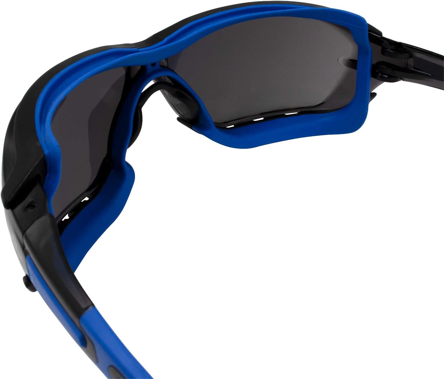 Birdz Eyewear Gasket Safety Padded Motorcycle Sport Sunglasses Blue with Smoke Lens - Image 6
