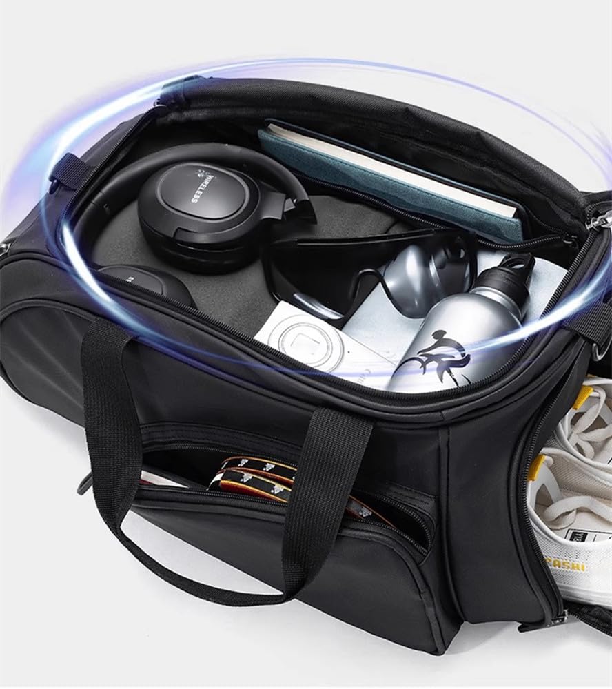 Borsa sportiva di grande capacità con cinghia regolabile, per pagaia da ping pong, con scomparto per scarpe