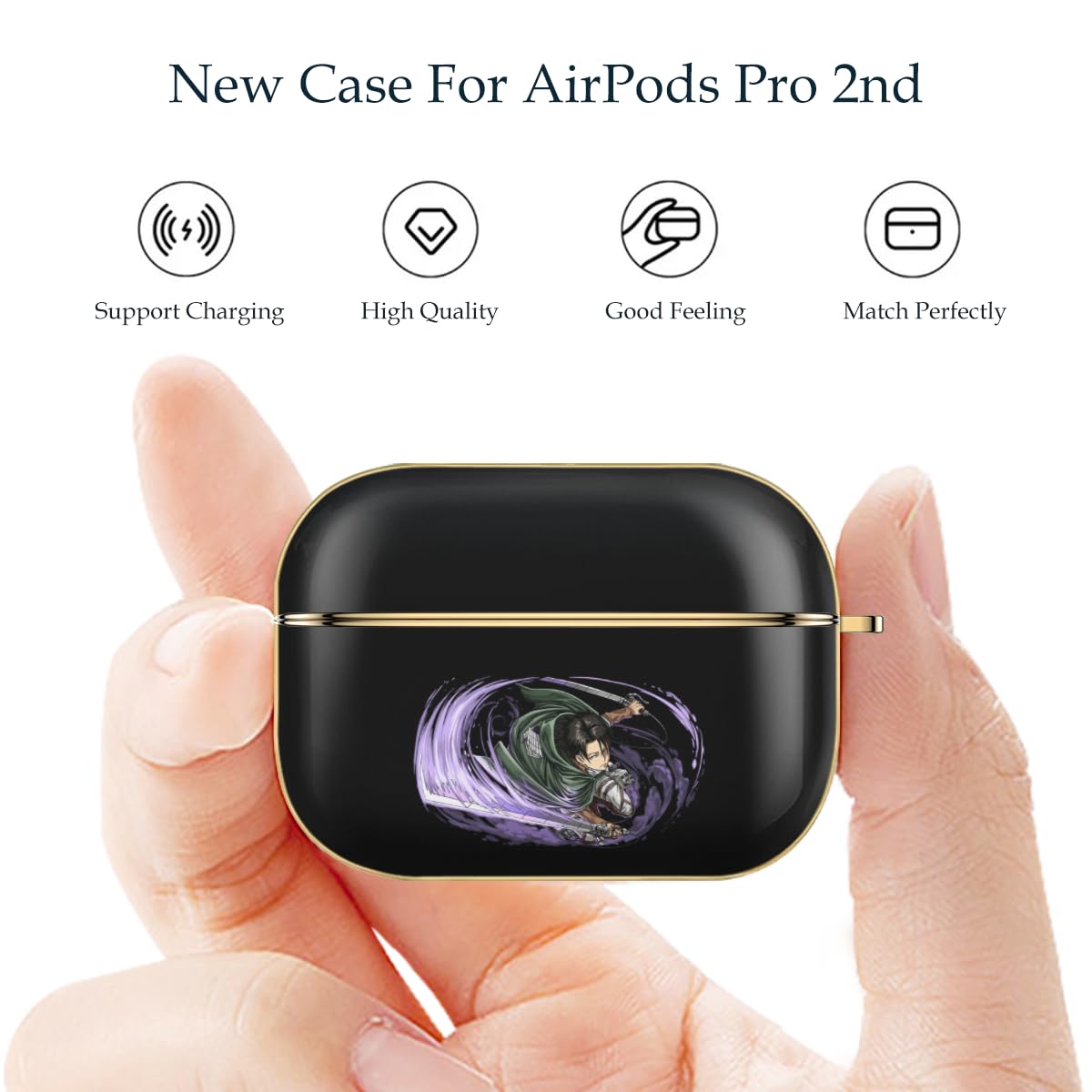 Amazon | 進撃の巨人 リヴァイ AirPods Pro 2ケース かわいい