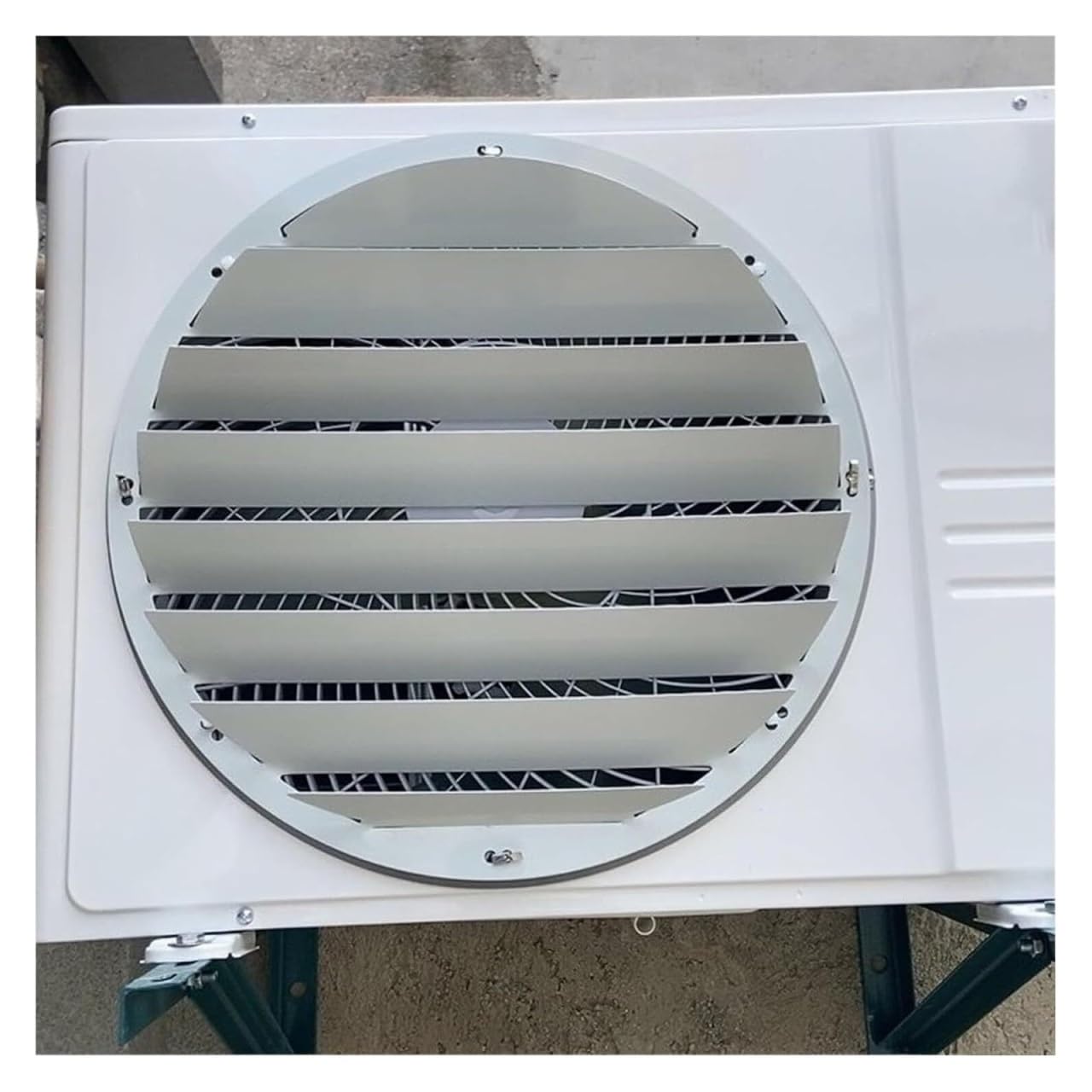 AVkgwrtb Stainless Steel Ac Vent Deflector, Outdoor AC Deflector Cover Windshield -Direct Blow 43-60cm(Calibre48cm/18.9in)
