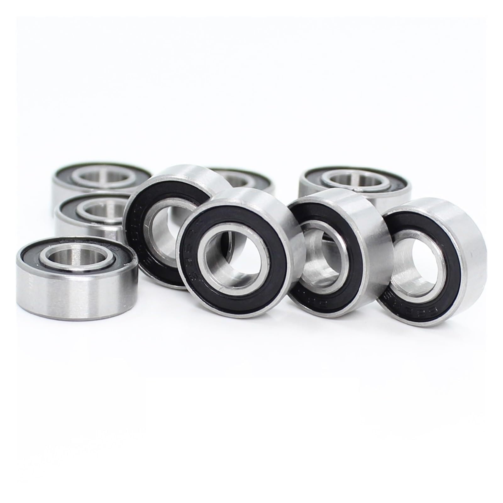 Industrial Shaft Bearings, 686-2RS Bearing 6x13x5mm 10PCS ABEC-5 Miniature Hobby Electric RC Car Truck 686 RS 2RS Ball Bearings 686RS Black Sealed