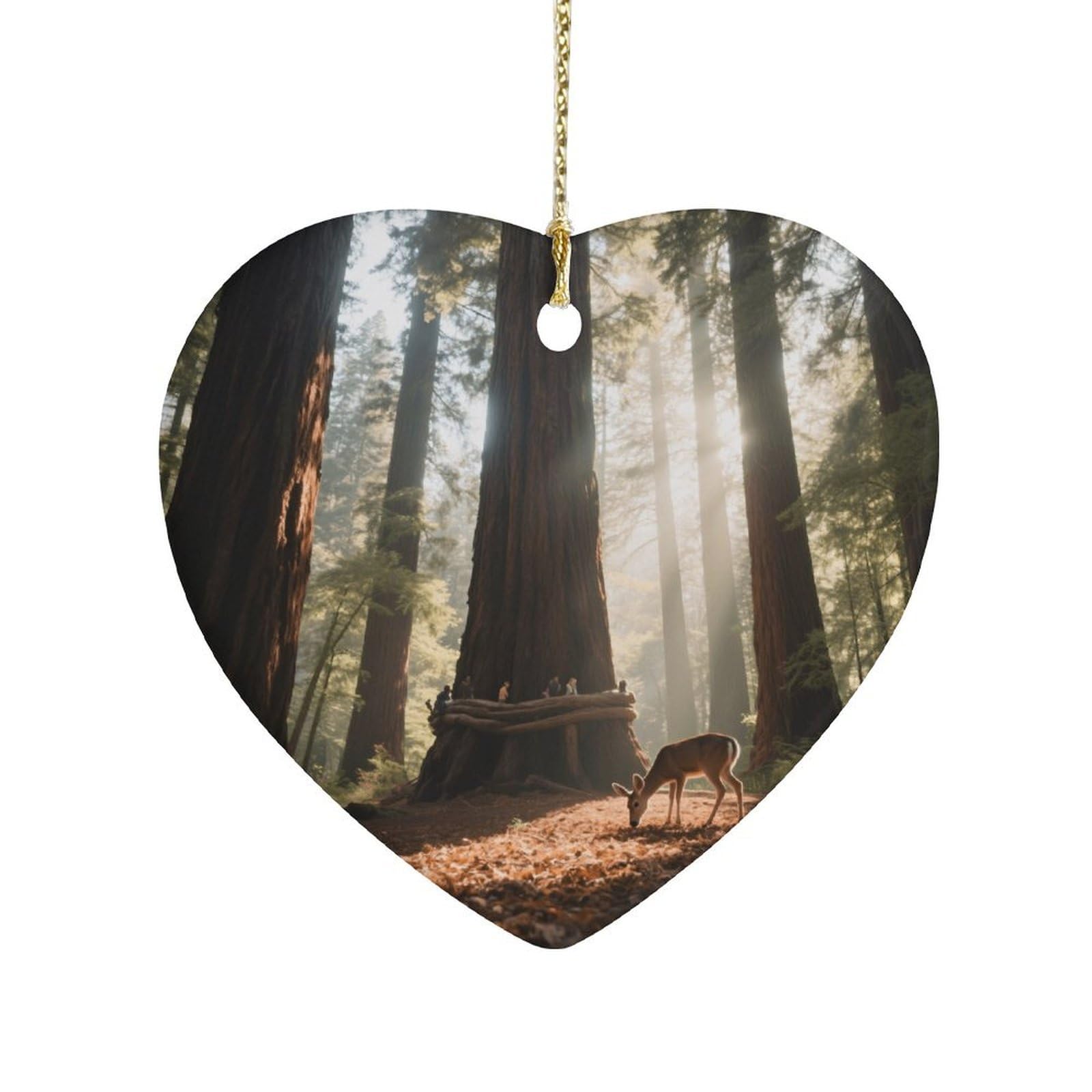 Fekiloot Style Giant Tree Forest Ceramic Ornament Home Decor Keepsake