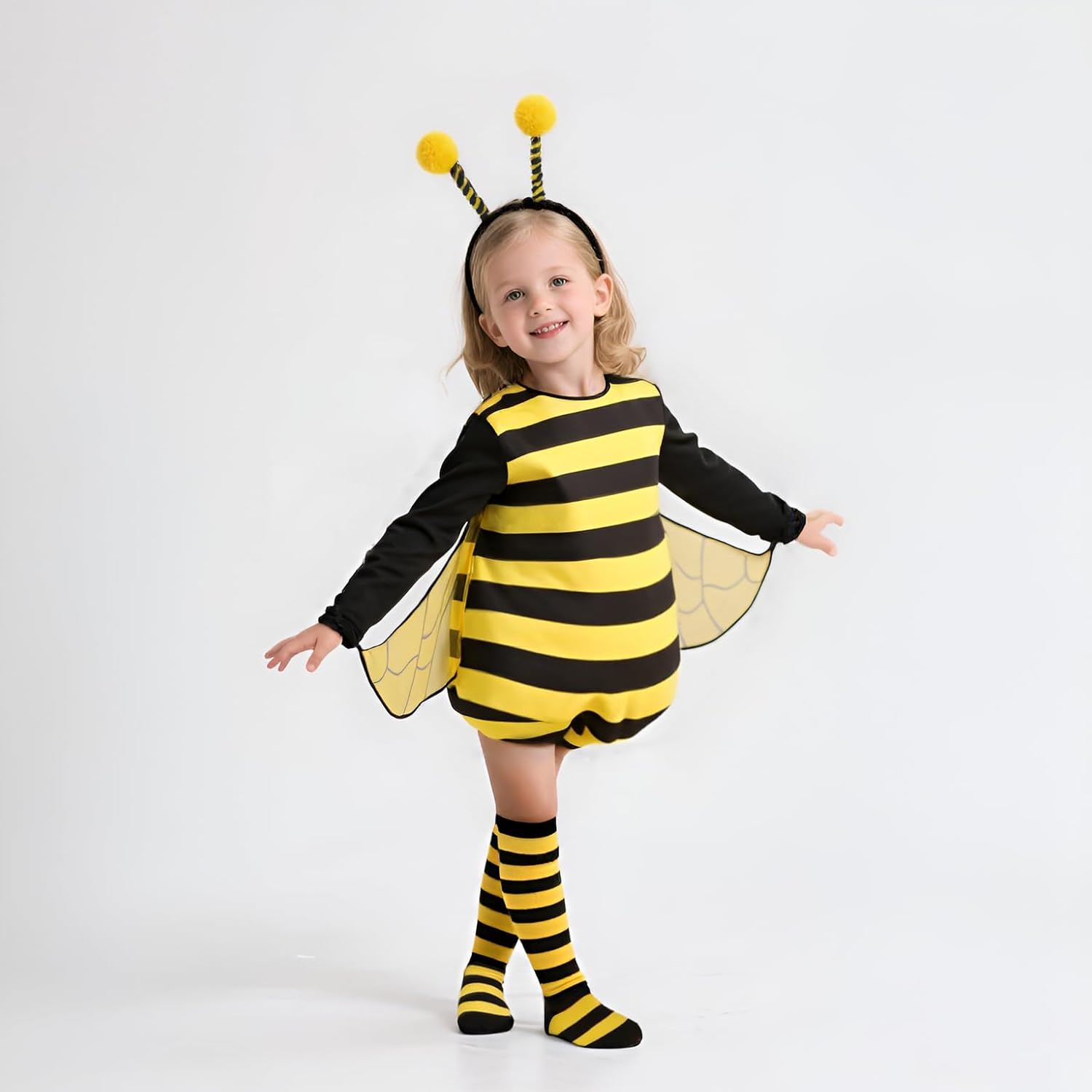 HOMELEX Bumble Bee Costume for Girls Funny Animal Halloween Kids Costumes - Image 3