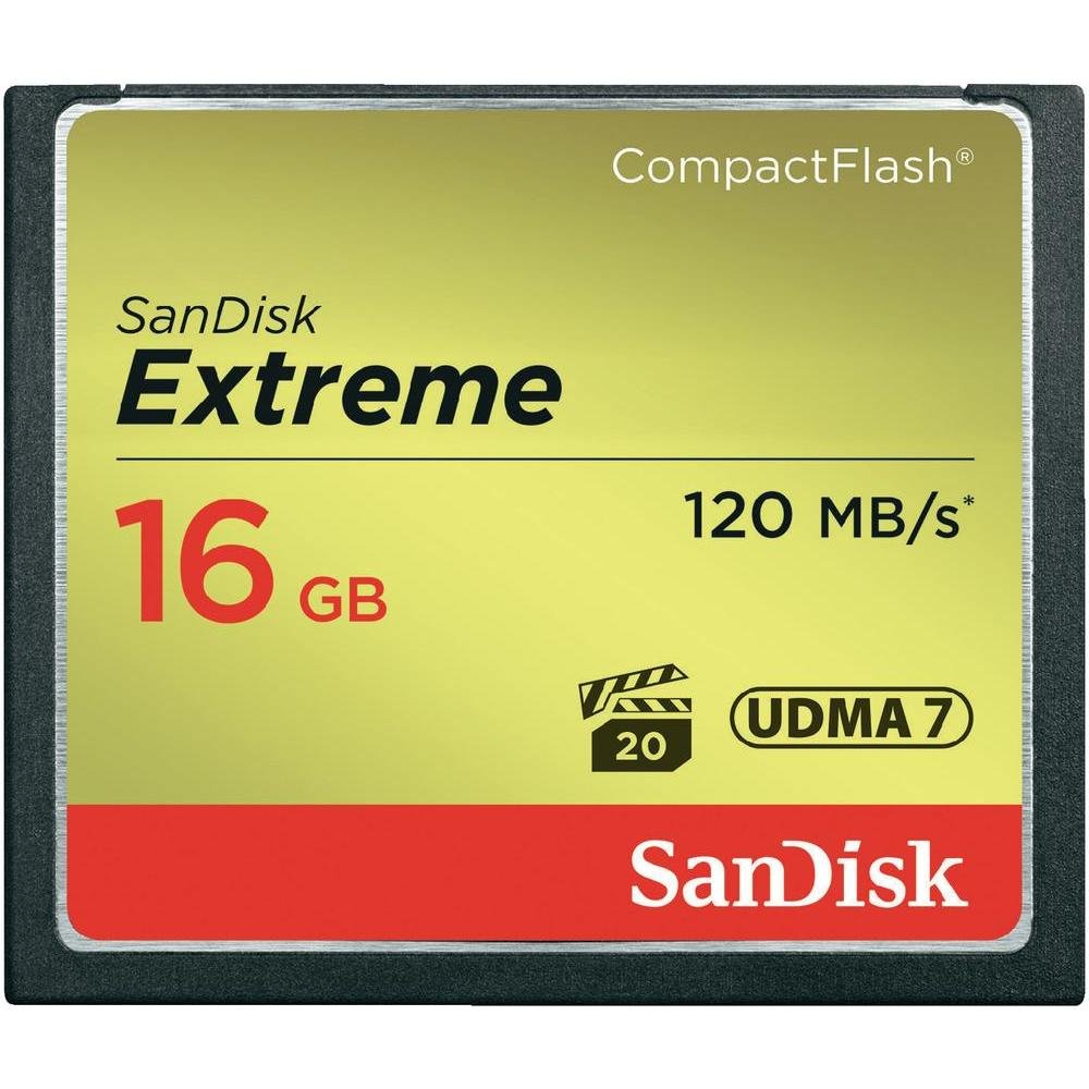 SanDisk Extreme 16GB CompactFlash UDMA7 Speicherkarte bis zu 120MB/s lesen