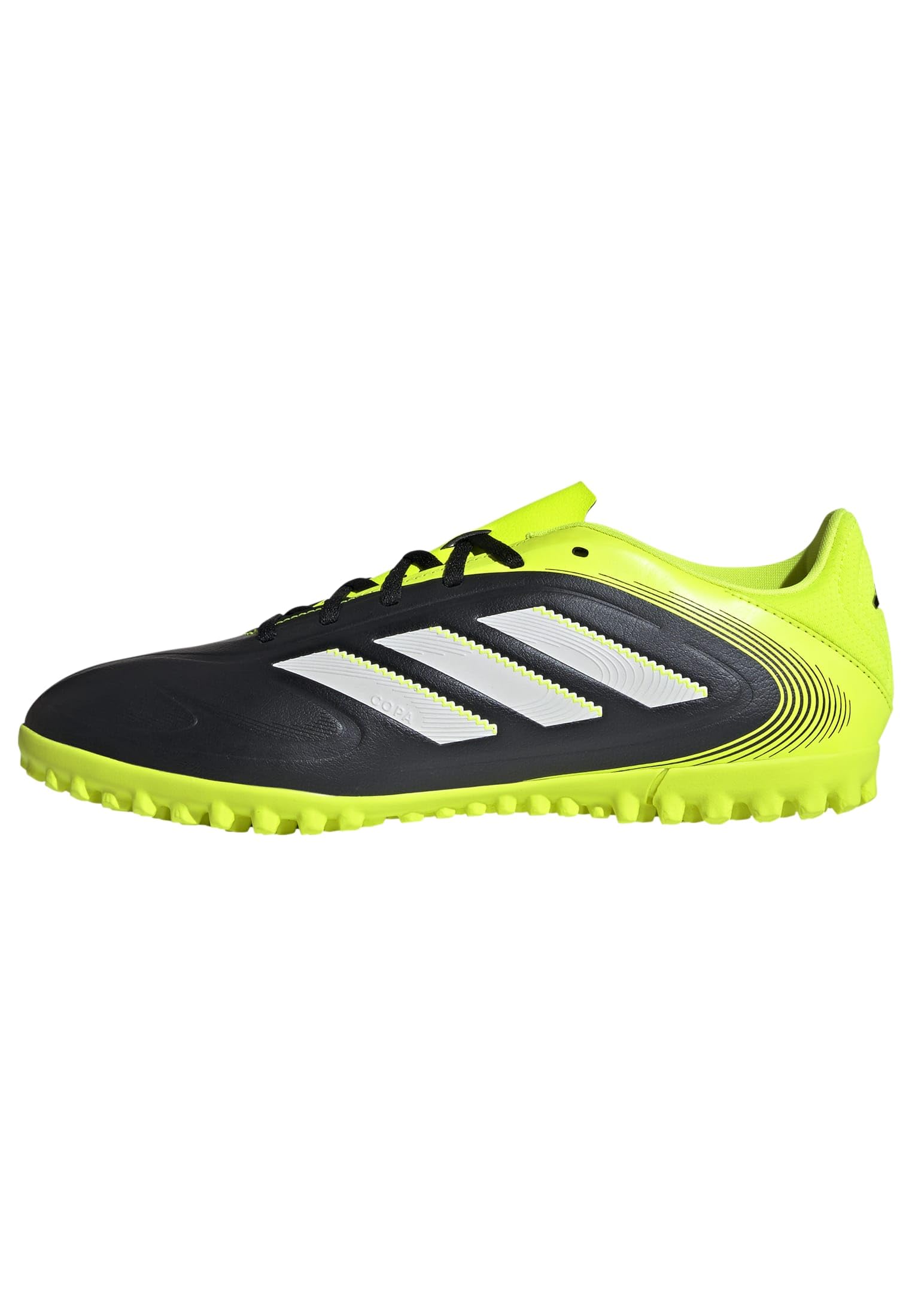 adidas Unisex COPA Pure III Club Turf Football Boots, core Black/FTWR White/Lucid Lemon, 9 UK