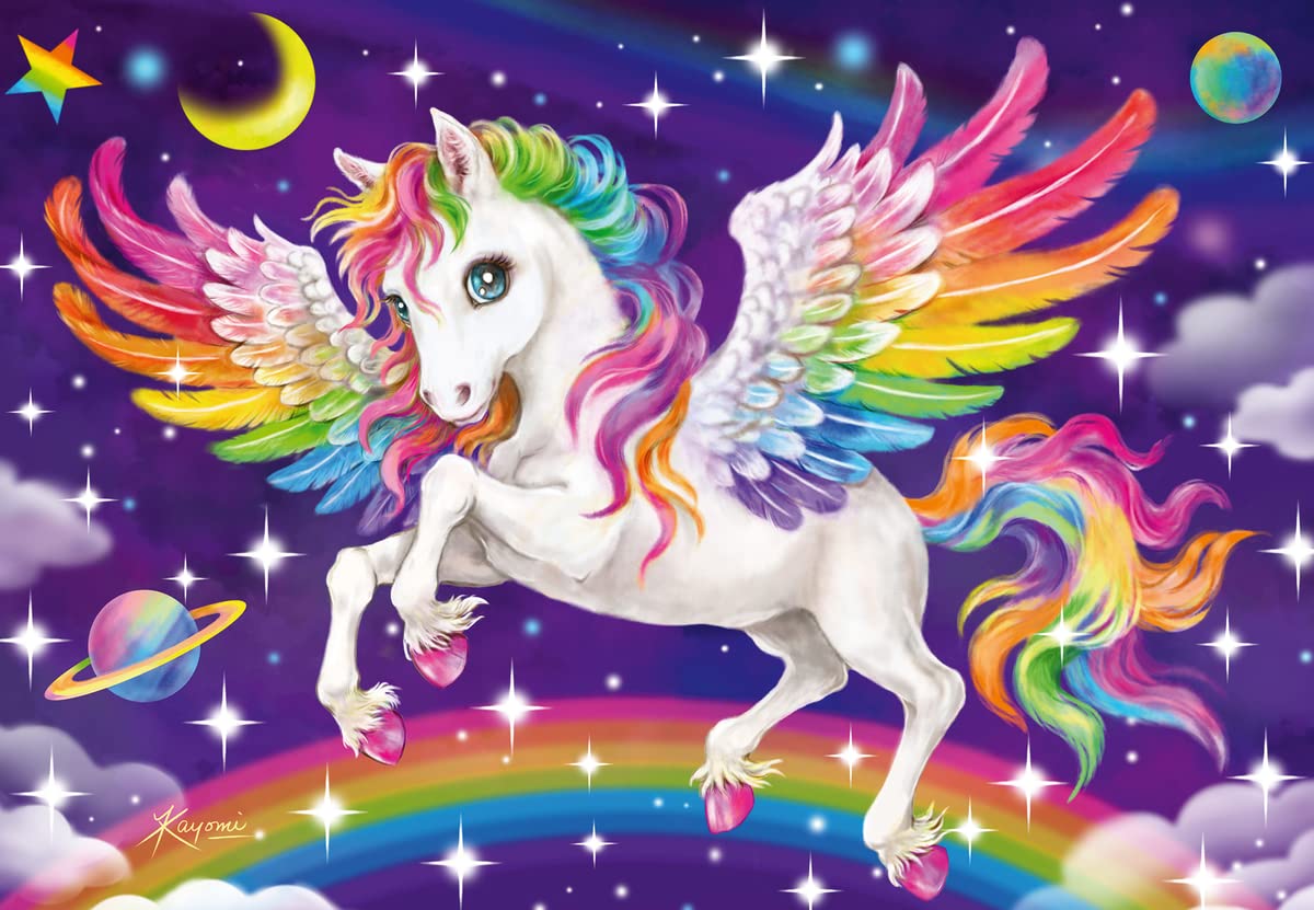 Amazon.com: Ravensburger Unicorn and Pegasus Jigsaw Puzzle Set for